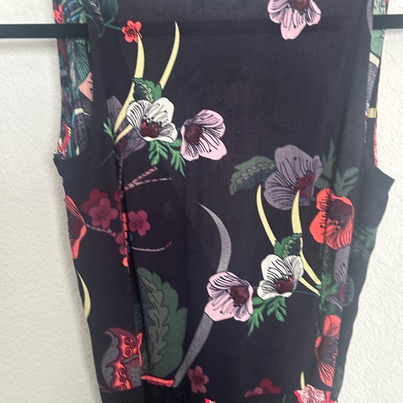 NWT KorMei hi low tropical maxi wrap look dressS - Picture 10 of 11